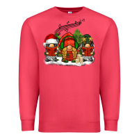 Cardinal Christmas choir gnomes Premium Sweatshirt - BarkalooDesign