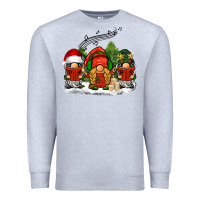 Heather Grey Christmas choir gnomes Premium Sweatshirt - BarkalooDesign