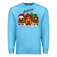 Ocean Blue Christmas choir gnomes Premium Sweatshirt - BarkalooDesign