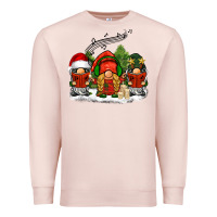 Pale Pink Christmas choir gnomes Premium Sweatshirt - BarkalooDesign