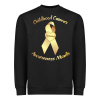 Black childhood cancer awareness children cure kids Heavyweight Sweatshirt - DesignPulse