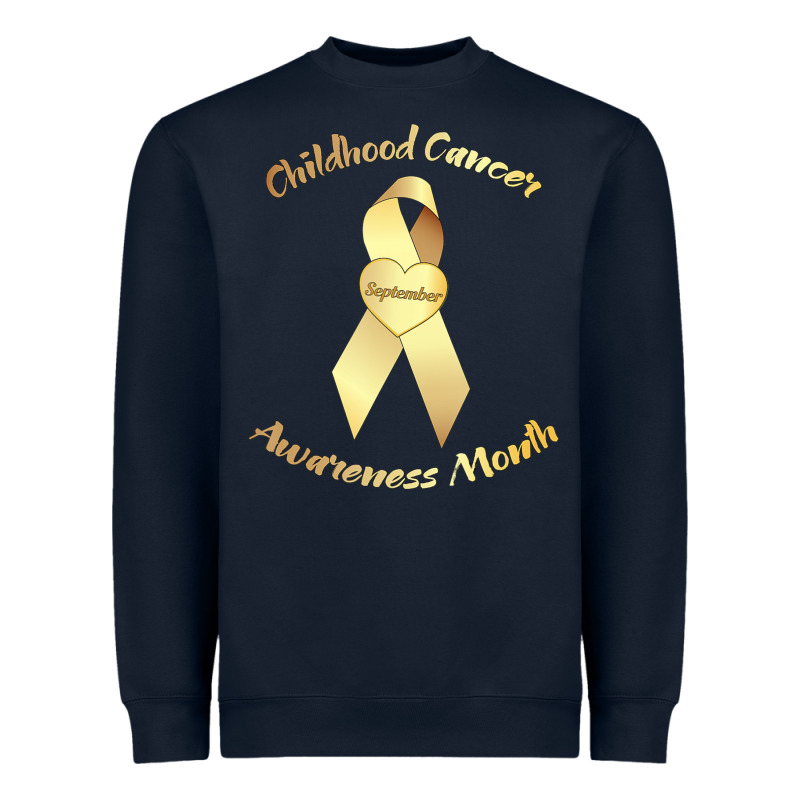Childhood Cancer Awareness Children Cure Kids Heavyweight Sweatshirt by DesignPulse | Teevron