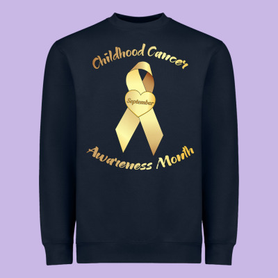 Childhood Cancer Awareness Children Cure Kids Heavyweight Sweatshirt Designed By Designpulse