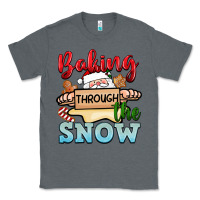 Charcoal Heather Baking through the snow Classic Tee - NancyCooperArtShop