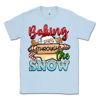 Dusty Blue Baking through the snow Classic Tee - NancyCooperArtShop