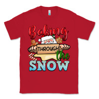 Red Baking through the snow Classic Tee - NancyCooperArtShop