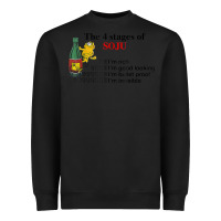 Black the 4 stages of soju i'm rich i'm good looking t shirt Heavyweight Sweatshirt - DesignPulse