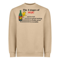 Mushroom the 4 stages of soju i'm rich i'm good looking t shirt Heavyweight Sweatshirt - DesignPulse