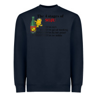 Navy the 4 stages of soju i'm rich i'm good looking t shirt Heavyweight Sweatshirt - DesignPulse