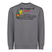 Storm the 4 stages of soju i'm rich i'm good looking t shirt Heavyweight Sweatshirt - DesignPulse