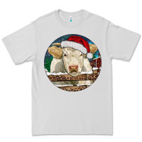 Dove Grey Charolais Cow Christmas Premium Tee - RanaPortraitStore