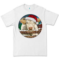 White Charolais Cow Christmas Premium Tee - RanaPortraitStore