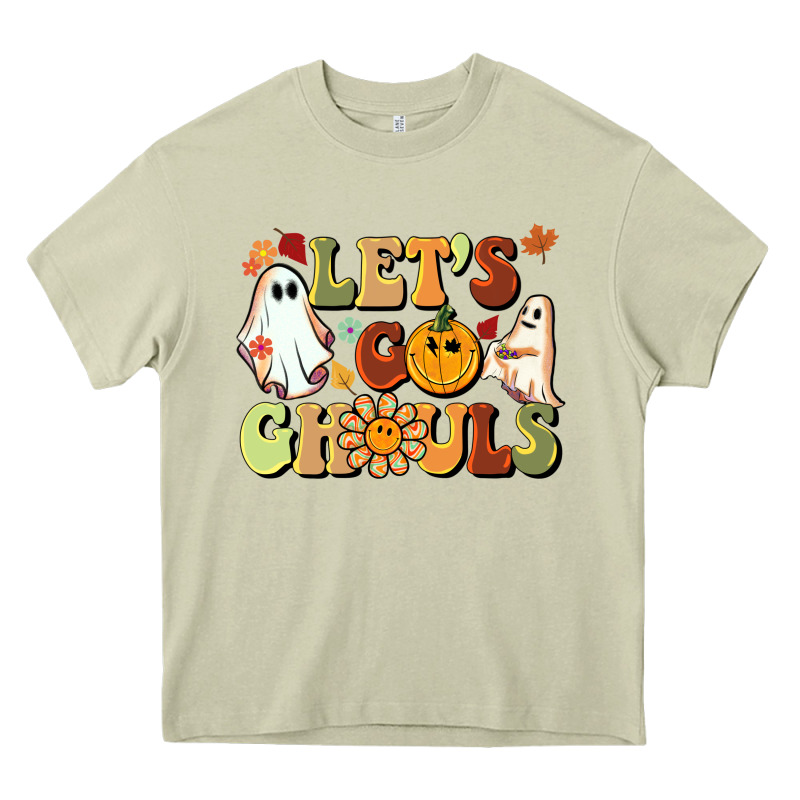 Halloween Lets Go Ghouls Heavy Core Tee by BarkalooDesign | Teevron