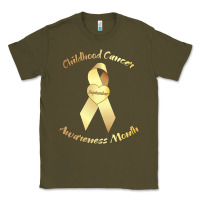 Army Green childhood cancer awareness children cure kids Classic Tee - DesignPulse