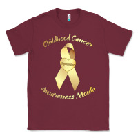 Burgundy childhood cancer awareness children cure kids Classic Tee - DesignPulse
