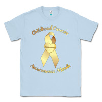 Dusty Blue childhood cancer awareness children cure kids Classic Tee - DesignPulse