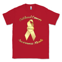 Red childhood cancer awareness children cure kids Classic Tee - DesignPulse