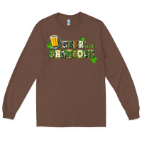 Chestnut Beer and shamrock Long Sleeve Tee - CowGirlArtShop