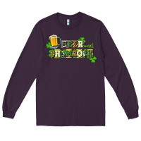 Plum Beer and shamrock Long Sleeve Tee - CowGirlArtShop