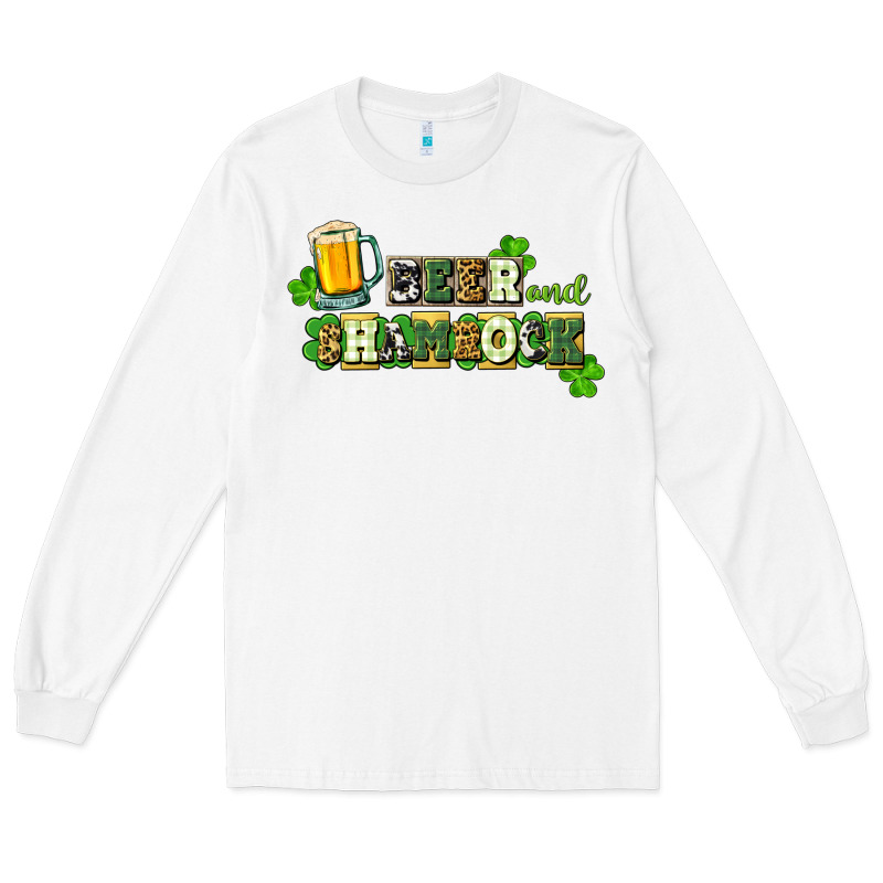 Beer And Shamrock Long Sleeve Tee by CowGirlArtShop | Teevron
