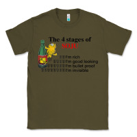 Army Green the 4 stages of soju i'm rich i'm good looking t shirt Classic Tee - DesignPulse