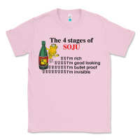 Bubblegum Pink the 4 stages of soju i'm rich i'm good looking t shirt Classic Tee - DesignPulse