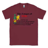 Burgundy the 4 stages of soju i'm rich i'm good looking t shirt Classic Tee - DesignPulse