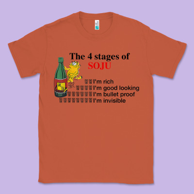 The 4 Stages Of Soju I'm Rich I'm Good Looking T Shirt Classic Tee Designed By Designpulse