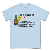 Dusty Blue the 4 stages of soju i'm rich i'm good looking t shirt Classic Tee - DesignPulse
