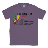 Lavender the 4 stages of soju i'm rich i'm good looking t shirt Classic Tee - DesignPulse
