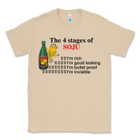 Mushroom the 4 stages of soju i'm rich i'm good looking t shirt Classic Tee - DesignPulse