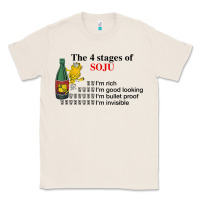 Natural the 4 stages of soju i'm rich i'm good looking t shirt Classic Tee - DesignPulse