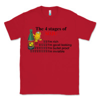 Red the 4 stages of soju i'm rich i'm good looking t shirt Classic Tee - DesignPulse