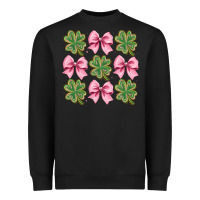 Black clover bow Heavyweight Sweatshirt - CowhideDigitalArt