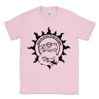 Bubblegum Pink Authentic Church Of The Toad Of Light Psychedlic Frog Licking (Distres Classic Tee - DesignPulse