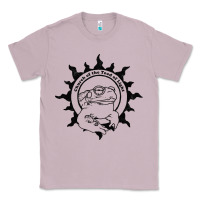 Lilac Authentic Church Of The Toad Of Light Psychedlic Frog Licking (Distres Classic Tee - DesignPulse