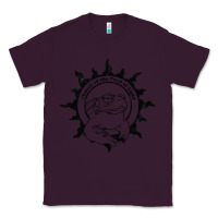 Plum Authentic Church Of The Toad Of Light Psychedlic Frog Licking (Distres Classic Tee - DesignPulse