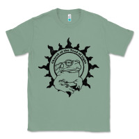 Sage Authentic Church Of The Toad Of Light Psychedlic Frog Licking (Distres Classic Tee - DesignPulse