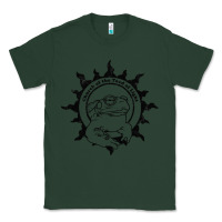 Sports Green Authentic Church Of The Toad Of Light Psychedlic Frog Licking (Distres Classic Tee - DesignPulse