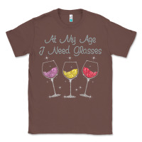 Chestnut At My Age I need Glasses Classic Tee - DesignPulse
