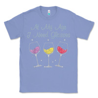 Colony Blue At My Age I need Glasses Classic Tee - DesignPulse