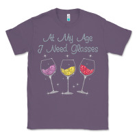 Lavender At My Age I need Glasses Classic Tee - DesignPulse