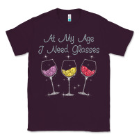 Plum At My Age I need Glasses Classic Tee - DesignPulse