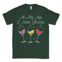 Sports Green At My Age I need Glasses Classic Tee - DesignPulse