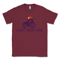 Burgundy diddly farm for men and women Classic Tee - DesignPulse