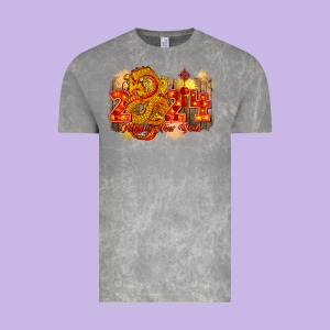 Year Of The Dragon Chinese New Year 2024 Vintage Tee Designed By Cowgirlartshop