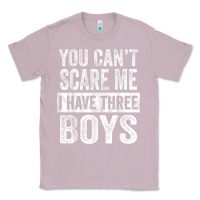 Lilac You Can't Scare Me I Have Three Boys Funny Sons Mom Dad Gift Classic Tee - DesignPulse