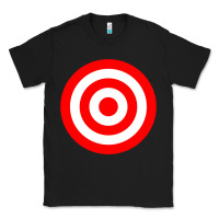 Black bullseye target red & white rings target Classic Tee - DesignPulse