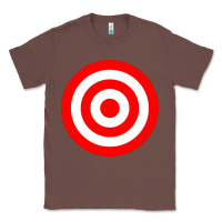 Chestnut bullseye target red & white rings target Classic Tee - DesignPulse