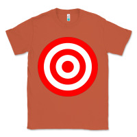 Copper bullseye target red & white rings target Classic Tee - DesignPulse